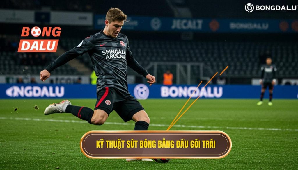 Kỹ thuật sút bóng bằng đầu gối trái