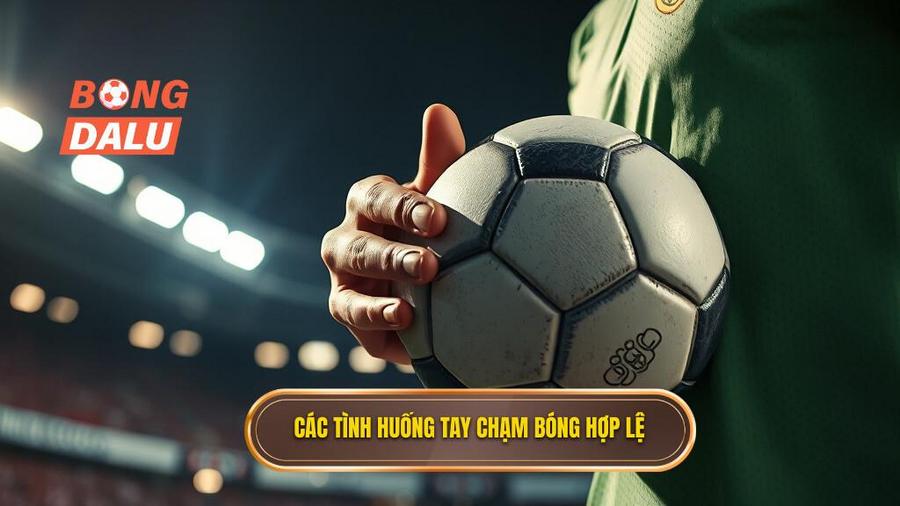 2. Các tình huống tay chạm bóng hợp lệ