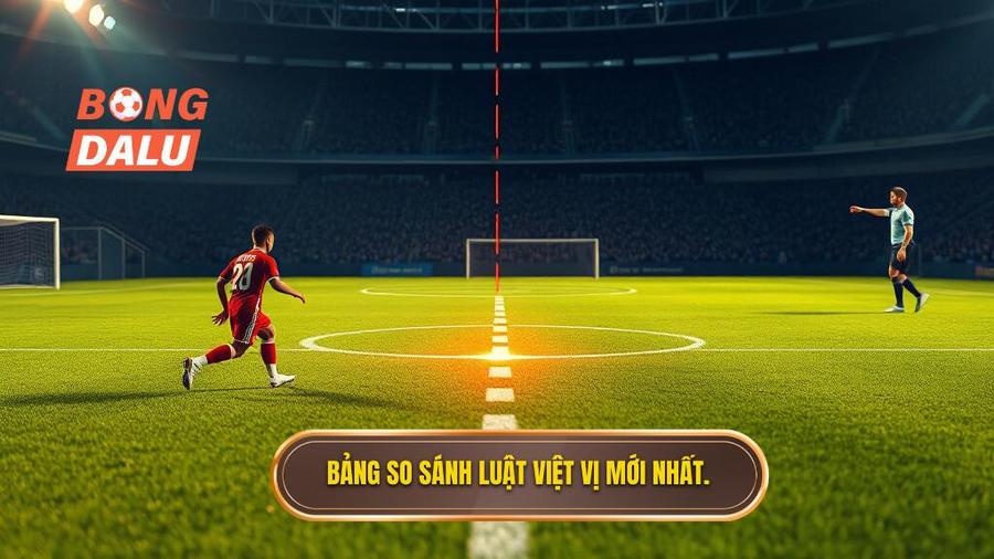 3. Bảng so sánh luật việt vị mới nhất.